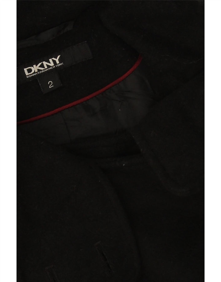 Женское пальто оверсайз Dkny US 2 XS, черная шерсть