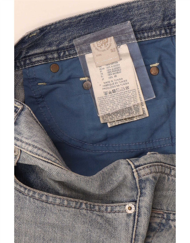 Мужские укороченные джинсы Diesel W32 L24 синие, хлопок