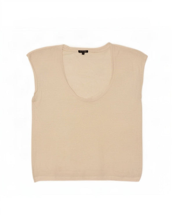 Женский жилет Massimo Dutti UK 14 Medium Off White