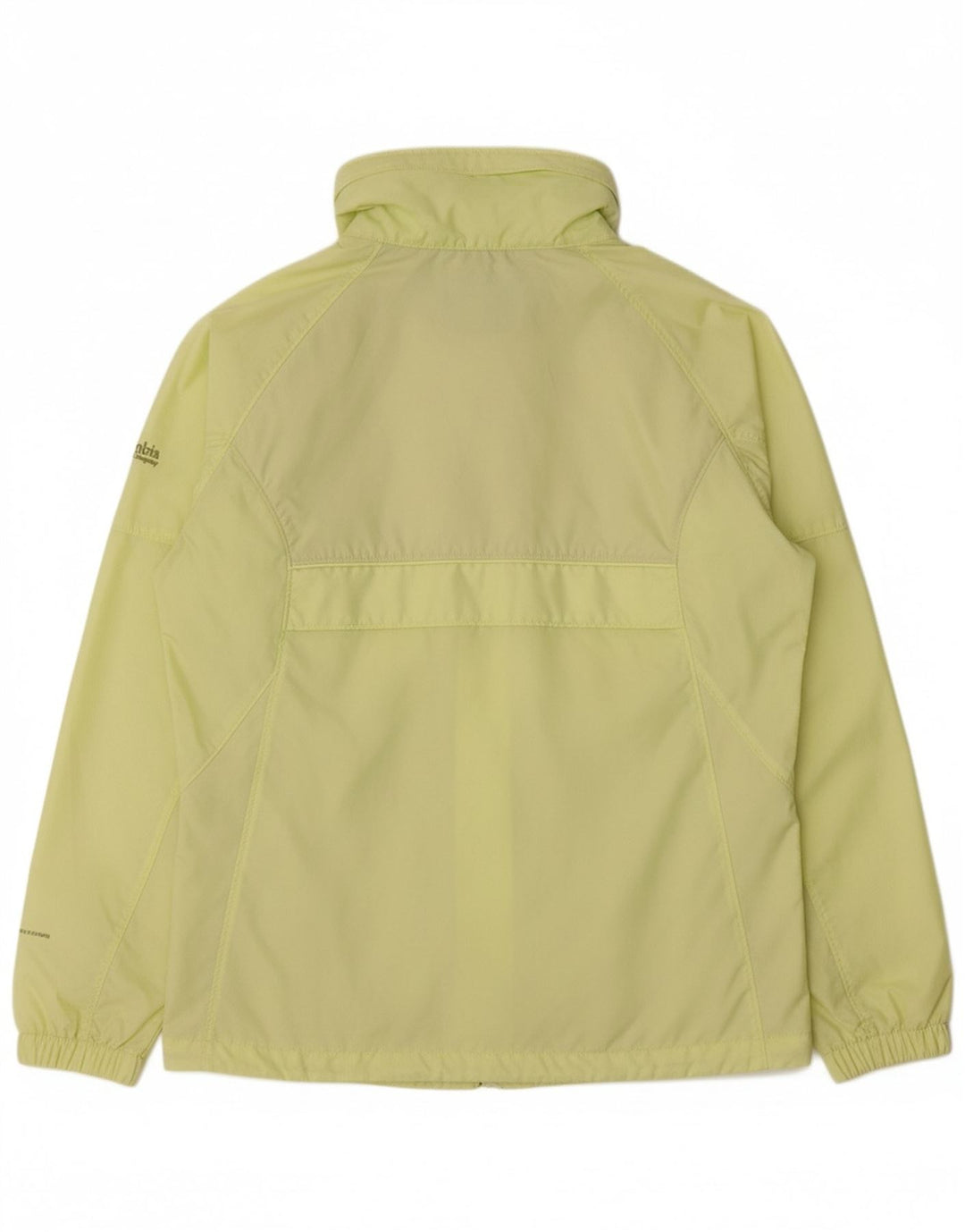 COLUMBIA Womens Oversized Windbreaker Jacket UK 10 Small Yellow Nylon