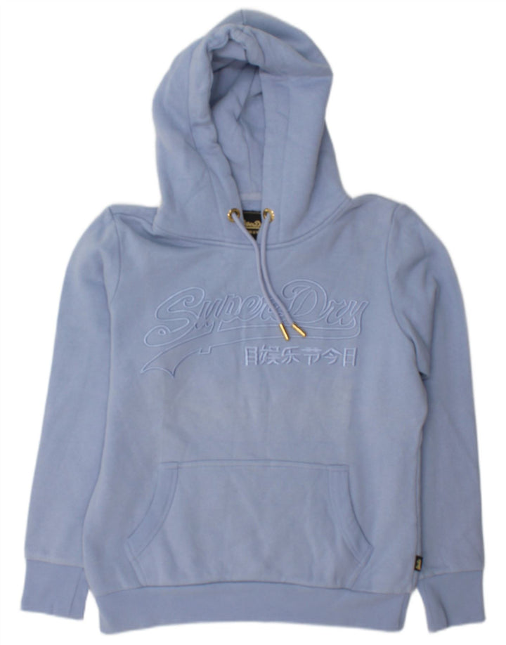 Женский джемпер с капюшоном Superdry UK 12, средний синий