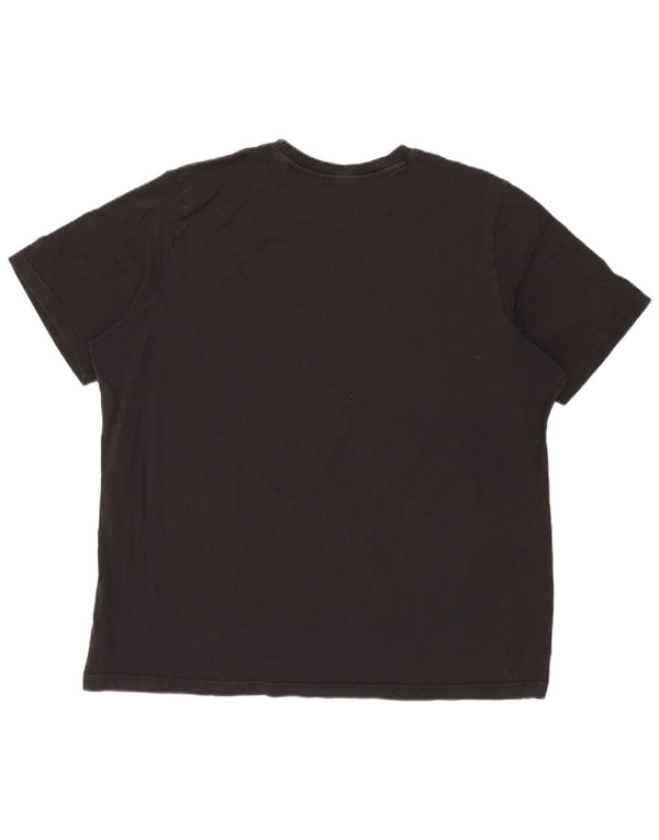 Adidas Мужская футболка с рисунком Top 2XL Черный хлопок