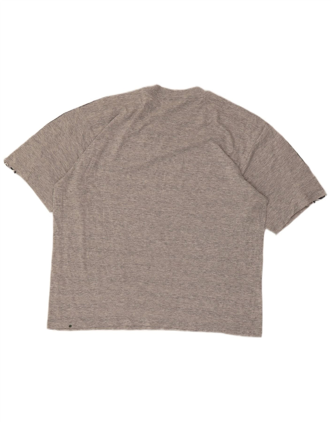 Мужская футболка с рисунком ASICS, большой серый хлопок с крапинками