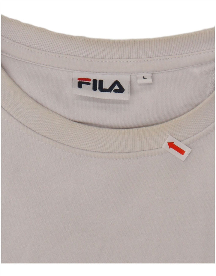 Мужской свитшот с рисунком FILA, большой черный хлопковый джемпер с цветными блоками