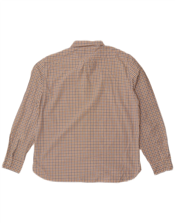 Мужская рубашка классического кроя J. Crew XL, хлопковая белая клетка в клетку