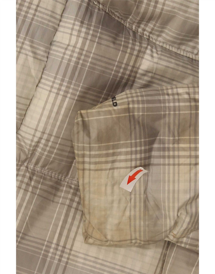 Женская утепленная куртка Columbia с капюшоном UK 18 XL, серая клетка из полиэстера