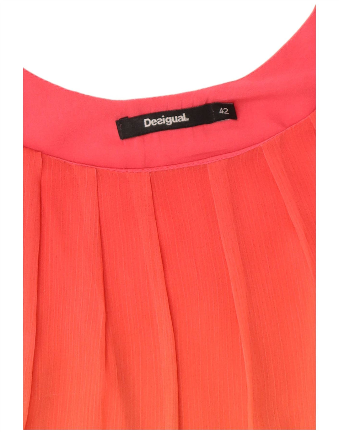 DESIGUAL Womens Blouse Top EU 42 Large Multicoloured Colourblock