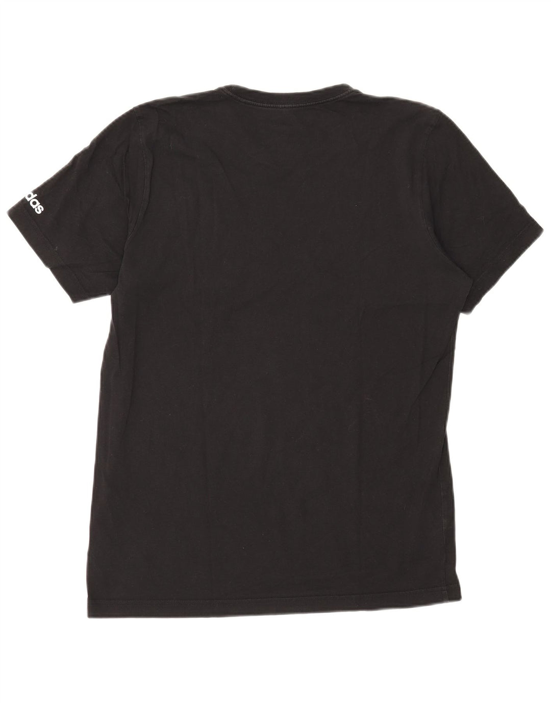 Мужская футболка с рисунком Adidas Top Medium Black Cotton