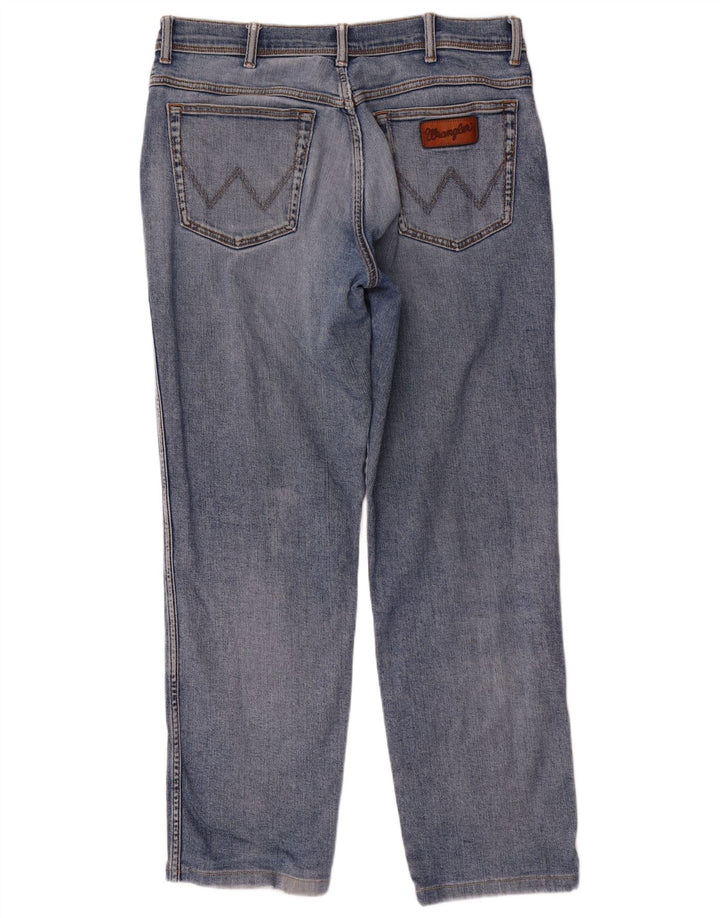 Мужские прямые джинсы Wrangler W36 L32, синий хлопок