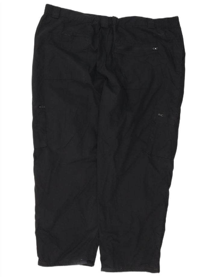 MOUNTAIN WAREHOUSE Мужские прямые брюки-карго W44 L27, черный полиэстер