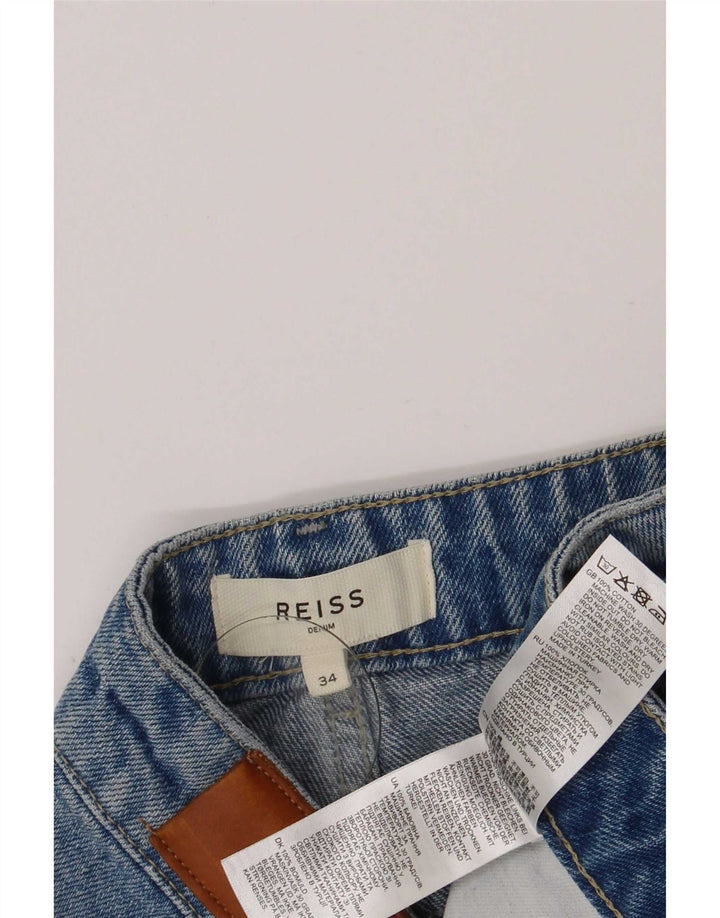 Мужские джинсовые шорты Reiss W34, большие синие, хлопок