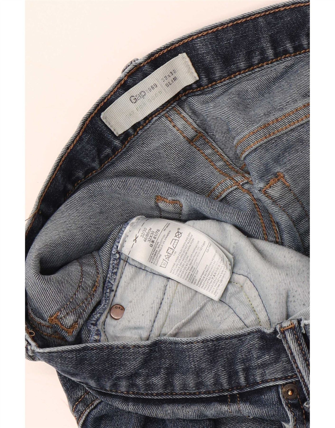 Женские узкие джинсы Gap W32 L30 синие, хлопок