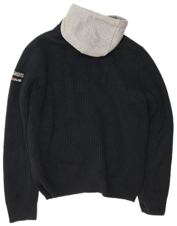 Мужская вязаная куртка-бомбер Scotch & Soda UK 42 XL, черный акрил