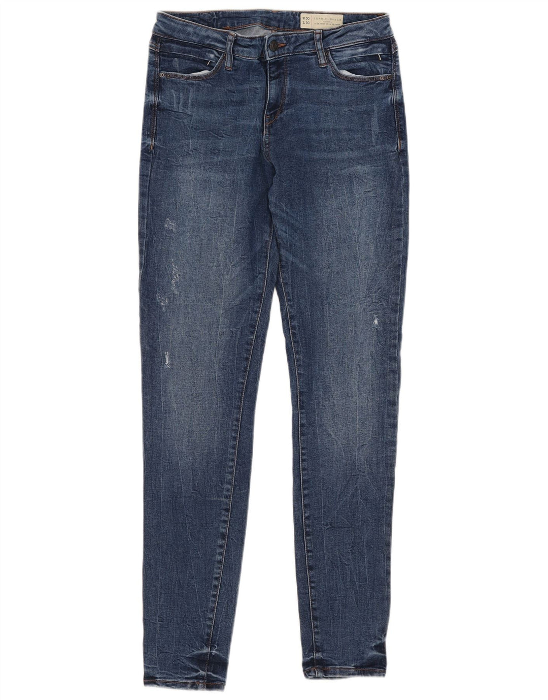 Женские джинсы скинни Esprit W30 L30 синие, хлопок