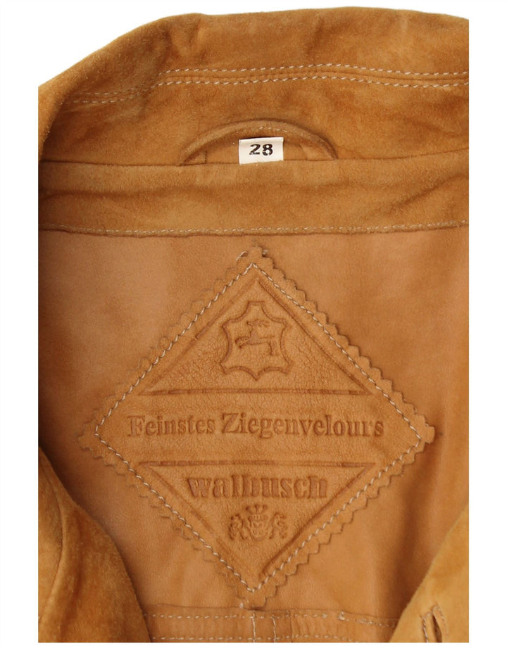 Мужская замшевая куртка WALBUSCH UK 42 XL коричневая кожа