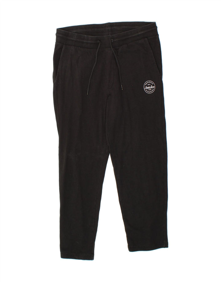 JACK & JONES Mens Tracksuit Trousers Large  Black Cotton Vintage Jack & Jones and Second-Hand Jack & Jones from Messina Hembry 