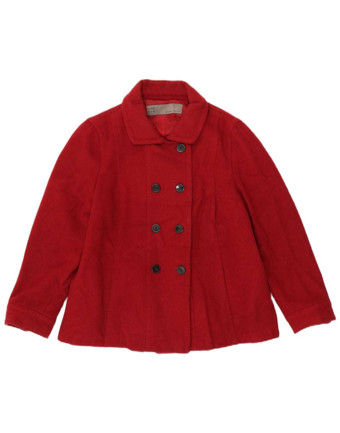 Женское полупальто Zara UK 18 XL, красное