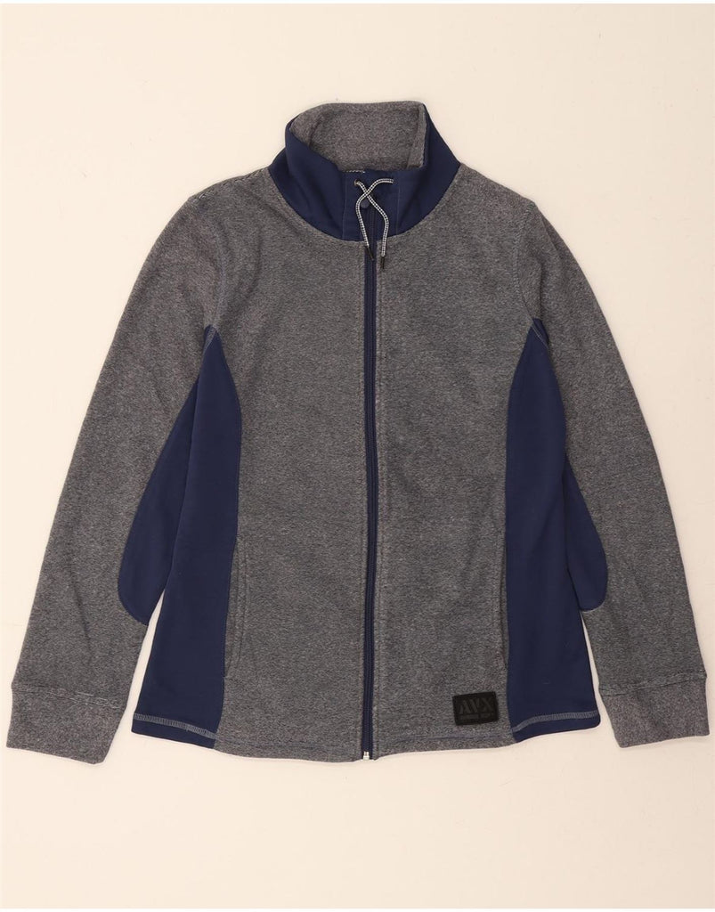 AVIREX Womens Tracksuit Top Jacket UK 14 Medium Grey Colourblock Polyester Vintage Avirex and Second-Hand Avirex from Messina Hembry 