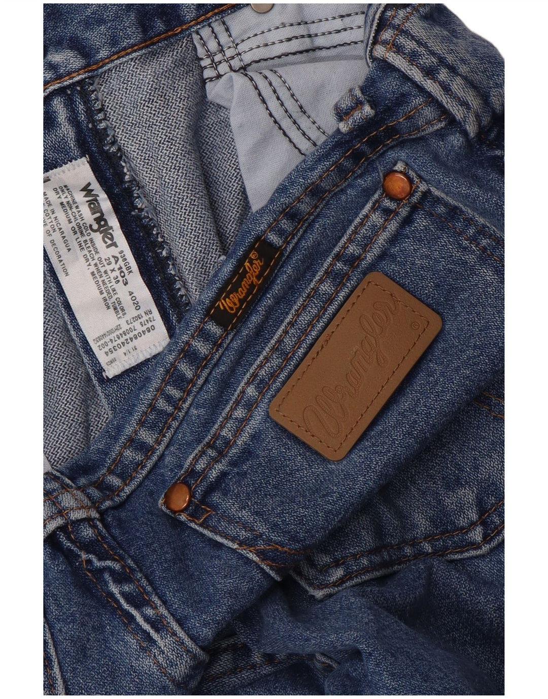 Женские прямые джинсы Wrangler W29 L36 синие, хлопок