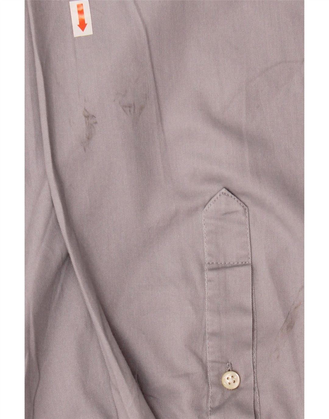 IZOD Мужская Рубашка 2XL Серый Хлопок