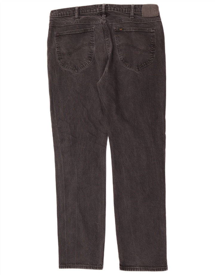 Джинсы Lee Mens West Straight W36 L34, черный хлопок