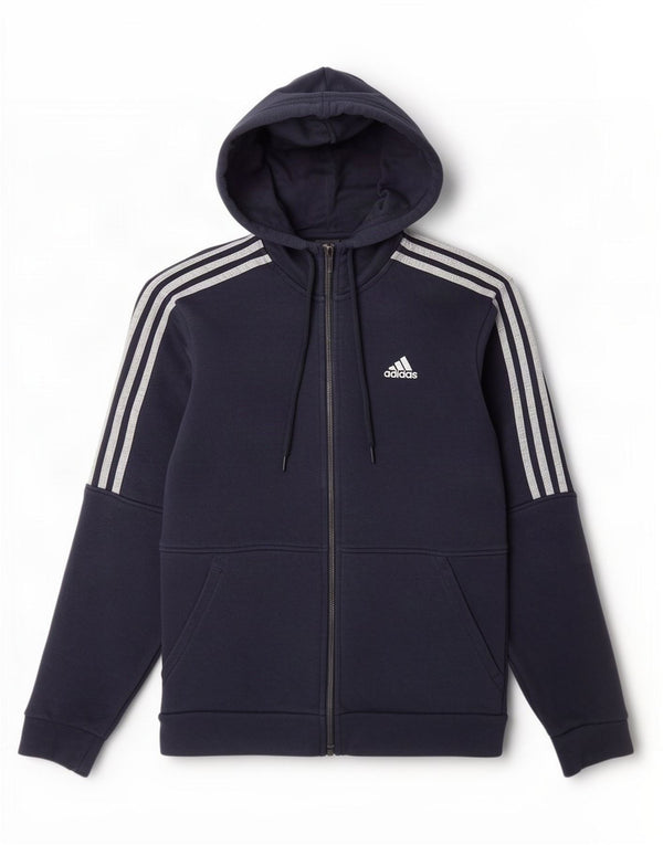 Мужской свитер с капюшоном на молнии Adidas XS, темно-синий, хлопок