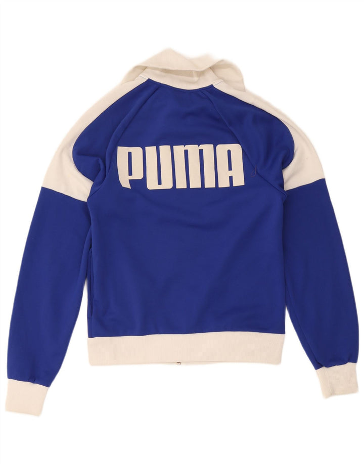 Мужской спортивный костюм с графическим рисунком Puma, маленькая синяя полиэстер с цветными блоками