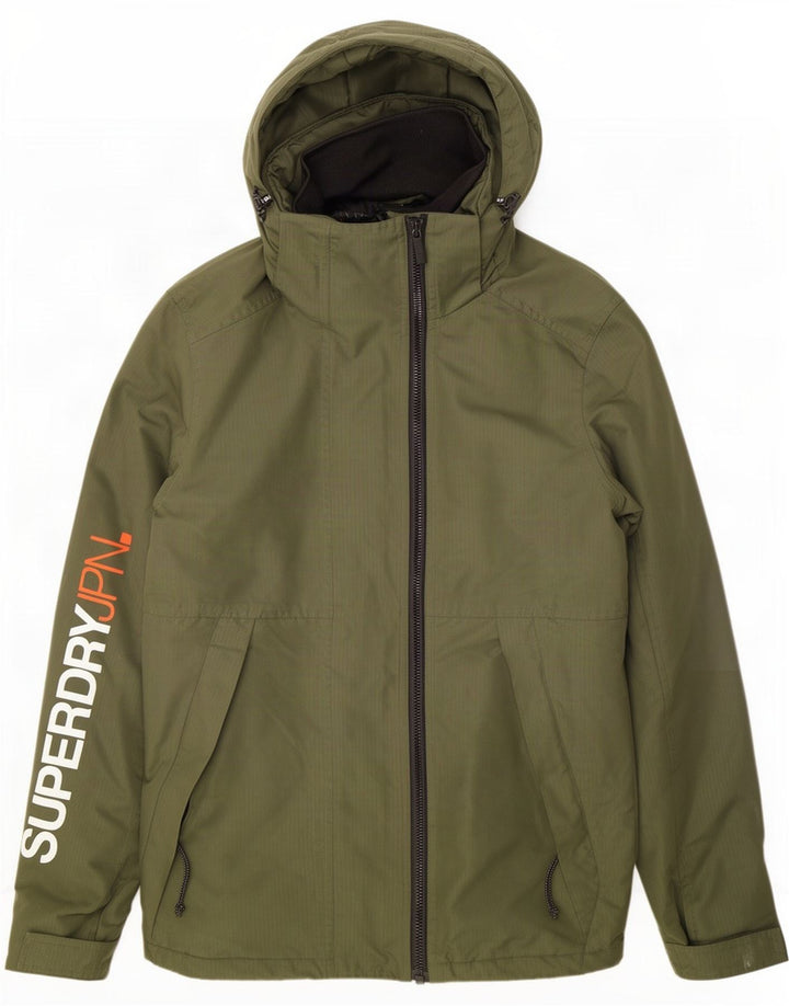 Мужская ветровка с рисунком Superdry Windyachter UK 38, средний зеленый цвет