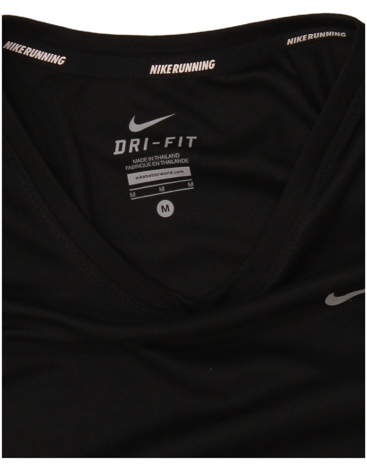 Женские кроссовки Nike Dri Fit Top с длинным рукавом UK 14, средние, черные