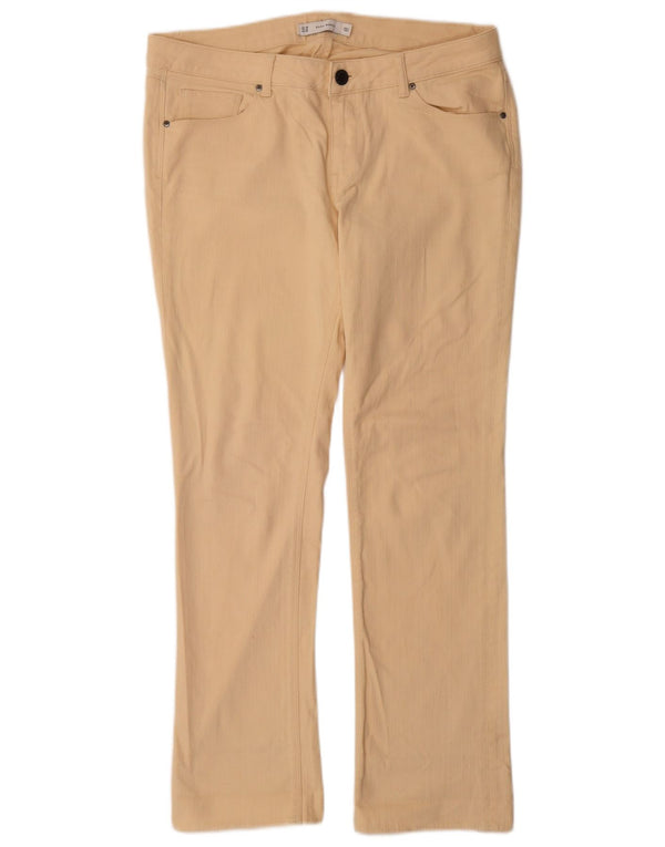 Женские джинсы Bootcut Zara EU 46 2XL W36 L31 Бежевый хлопок