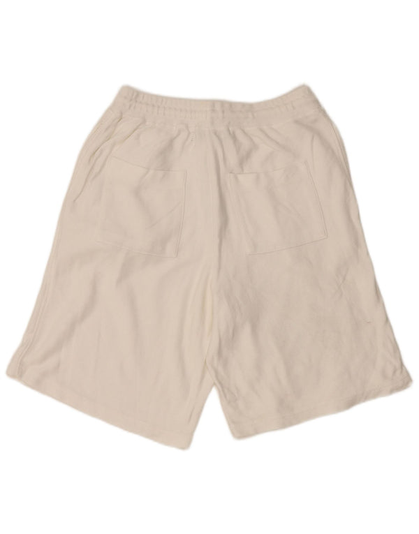 Zara Mens Sport Shorts Small  White Cotton