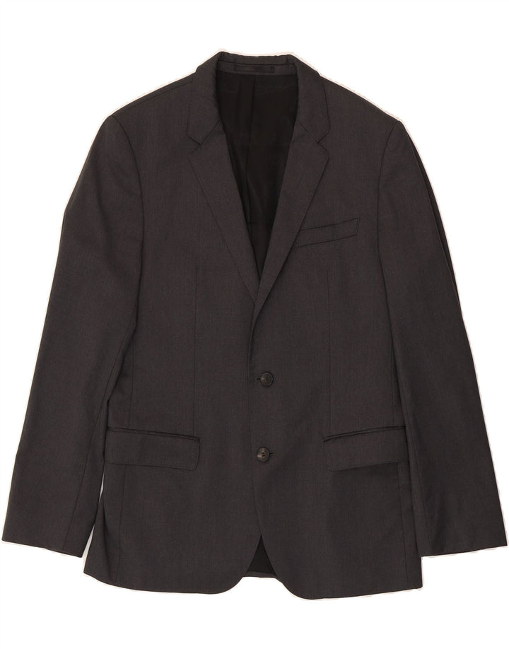 HUGO BOSS Mens Guabello 2 Button Blazer Jacket IT 50 Large Grey Vintage Hugo Boss and Second-Hand Hugo Boss from Messina Hembry 