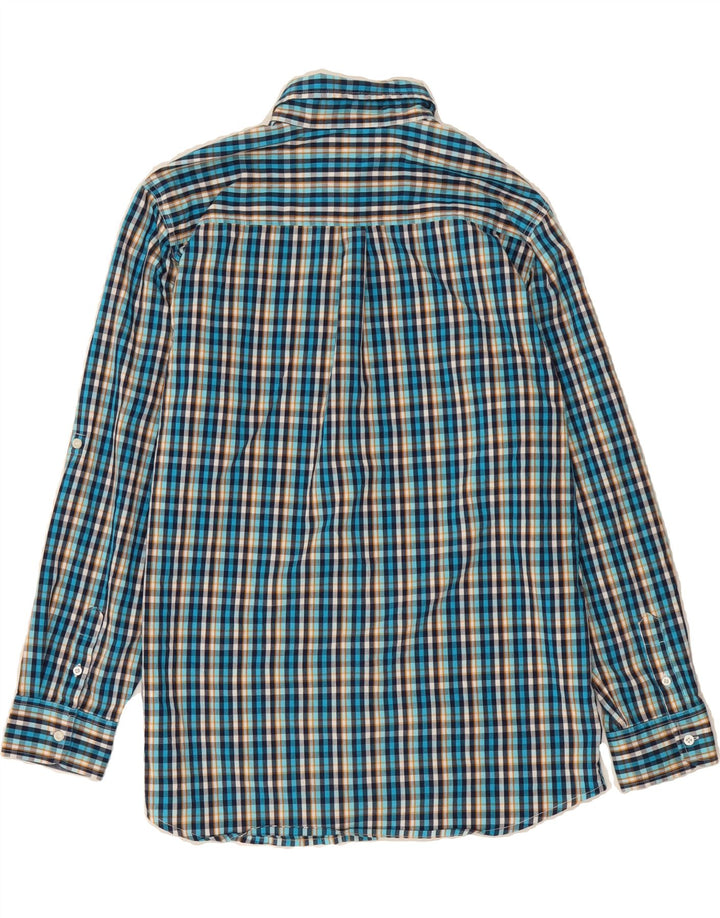 IZOD Boys Shirt 15-16 Years XL  Blue Check Cotton Vintage Izod and Second-Hand Izod from Messina Hembry 