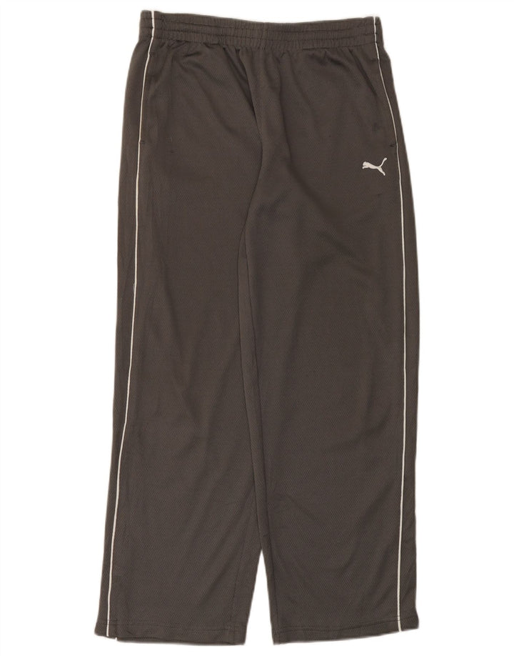 Спортивные брюки Puma для мальчиков 11–12 лет, большие размеры, серый полиэстер