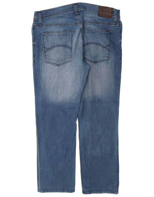 TOMMY HILFIGER Мужские прямые джинсы W38 L29 синие, хлопок