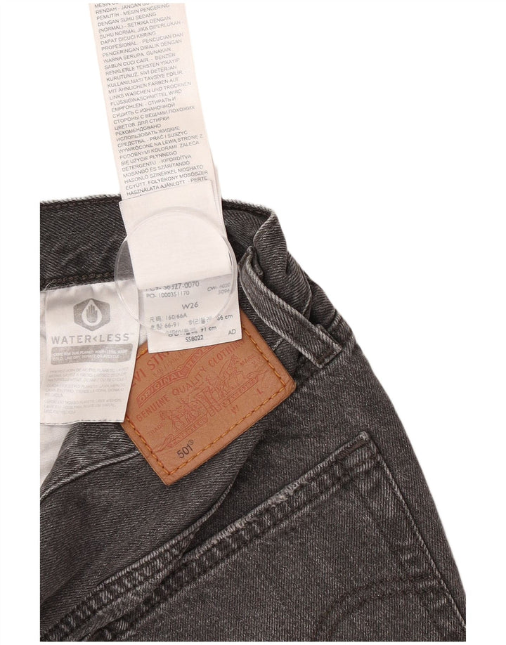 Женские джинсовые шорты Levi's 501 W26, маленькие черные, хлопок