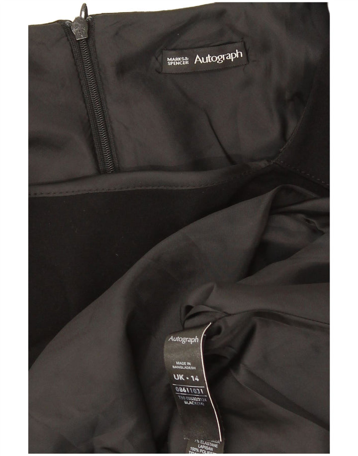 Женское платье-футляр без рукавов Marks & Spencer UK 14, средний черный