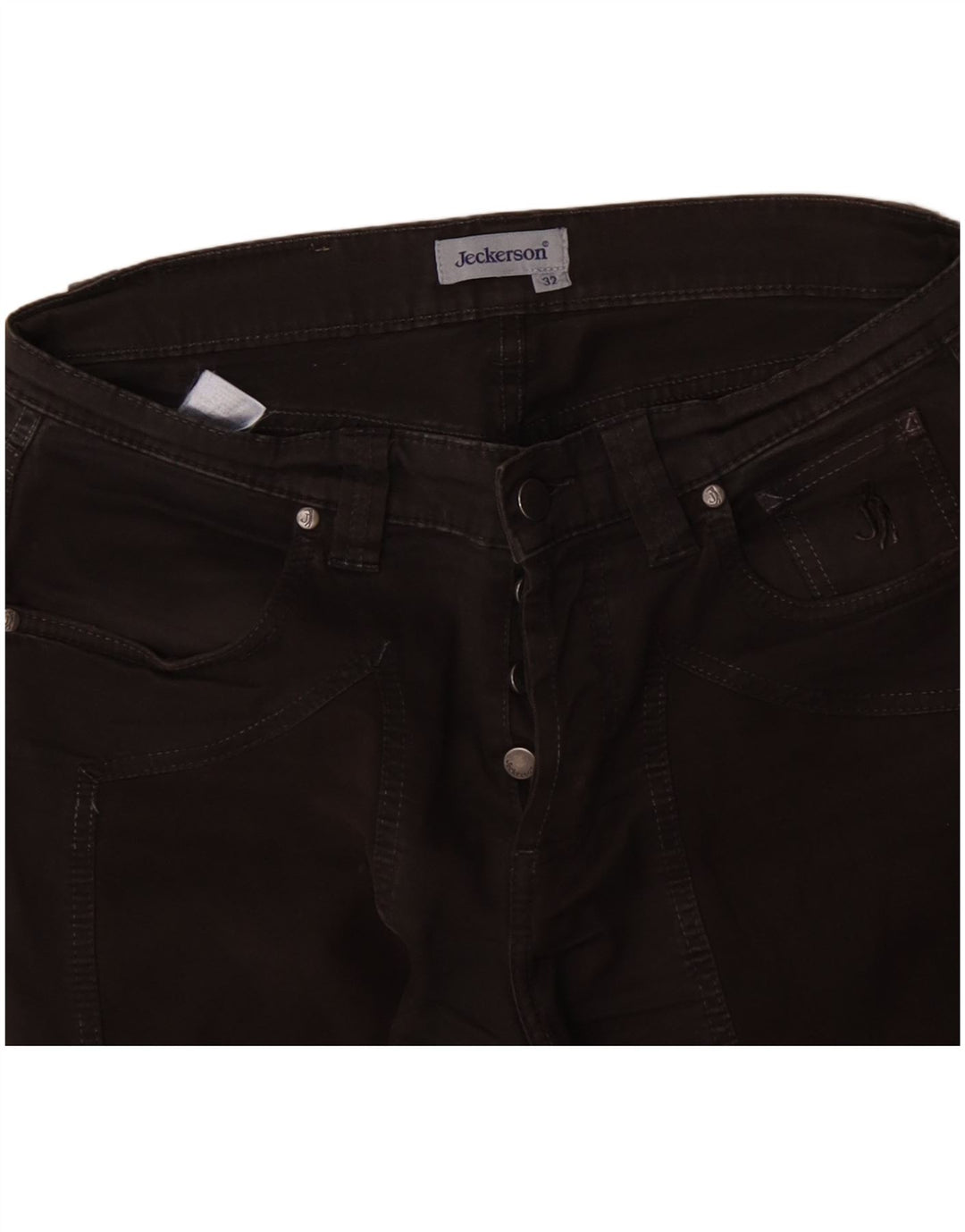 Женские прямые джинсы Jeckerson W32 L29, черный хлопок