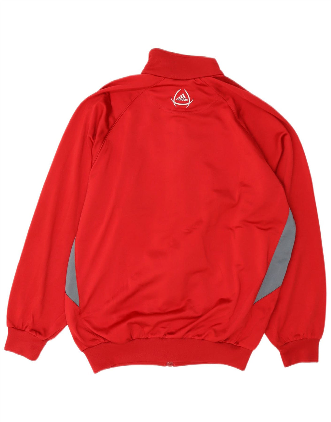 Мужская спортивная куртка Adidas UK 34/36, маленький красный полиэстер с цветными блоками