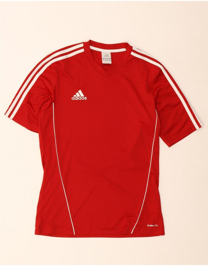 Мужская футболка Adidas Climalite, маленький красный полиэстер