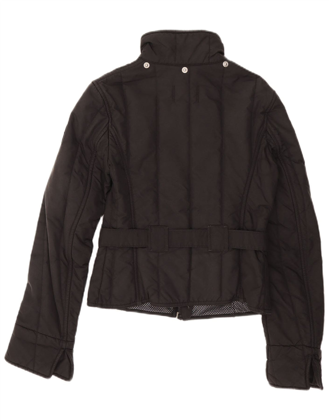 REFRIGIWEAR Женская укороченная стеганая куртка UK 10, маленькая, черная, полиамид