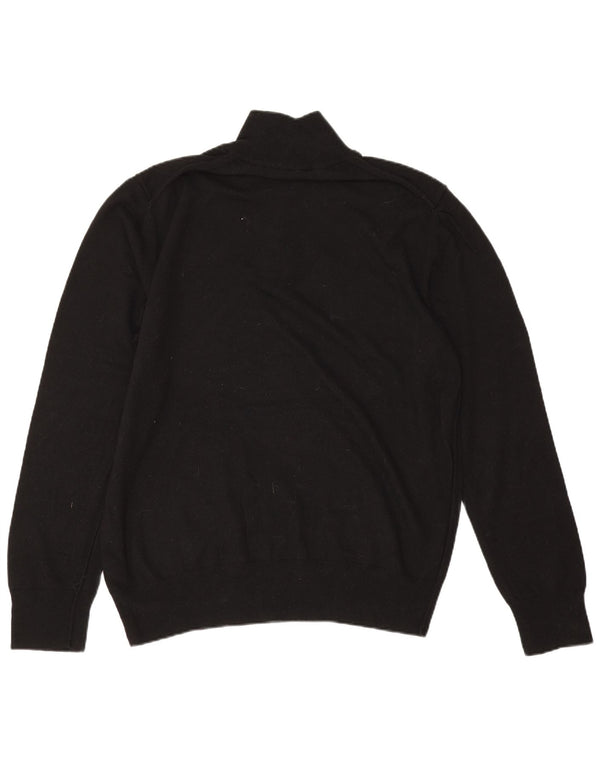 Мужской свитер All Saints с воротником на молнии 2XL, черный, шерсть