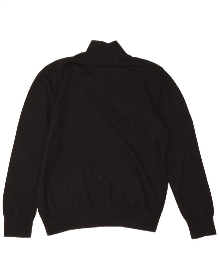 Мужской свитер All Saints с воротником на молнии 2XL, черный, шерсть