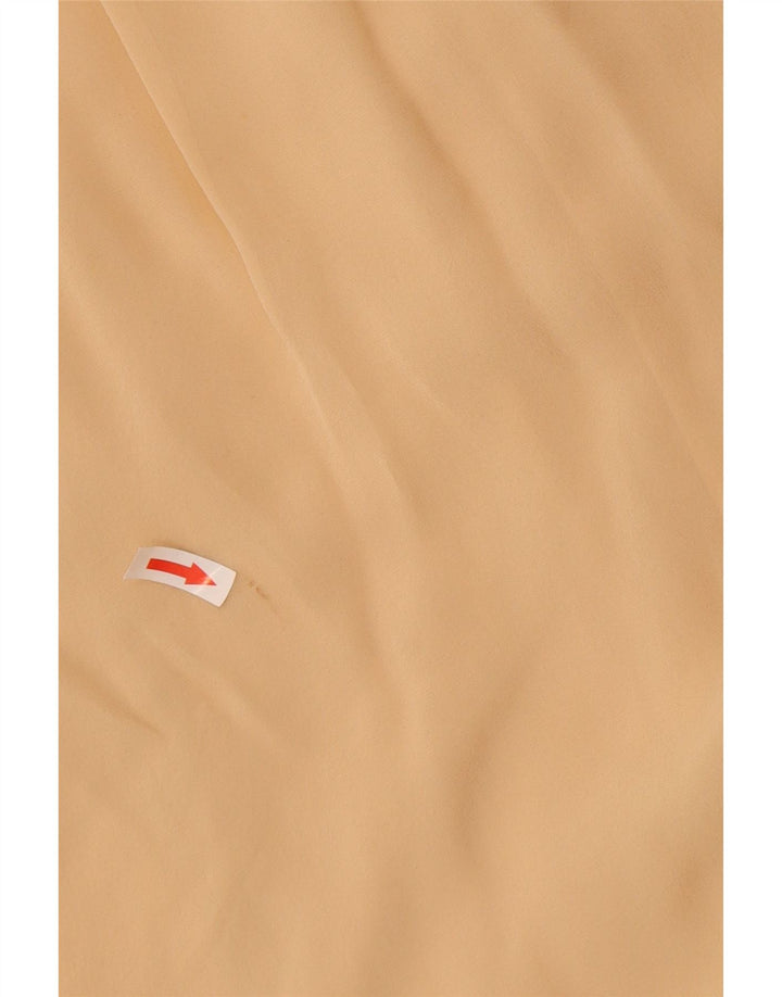 Simona Barbieri Женское платье трапециевидного кроя Twin Set UK 12, средний бежевый шелк