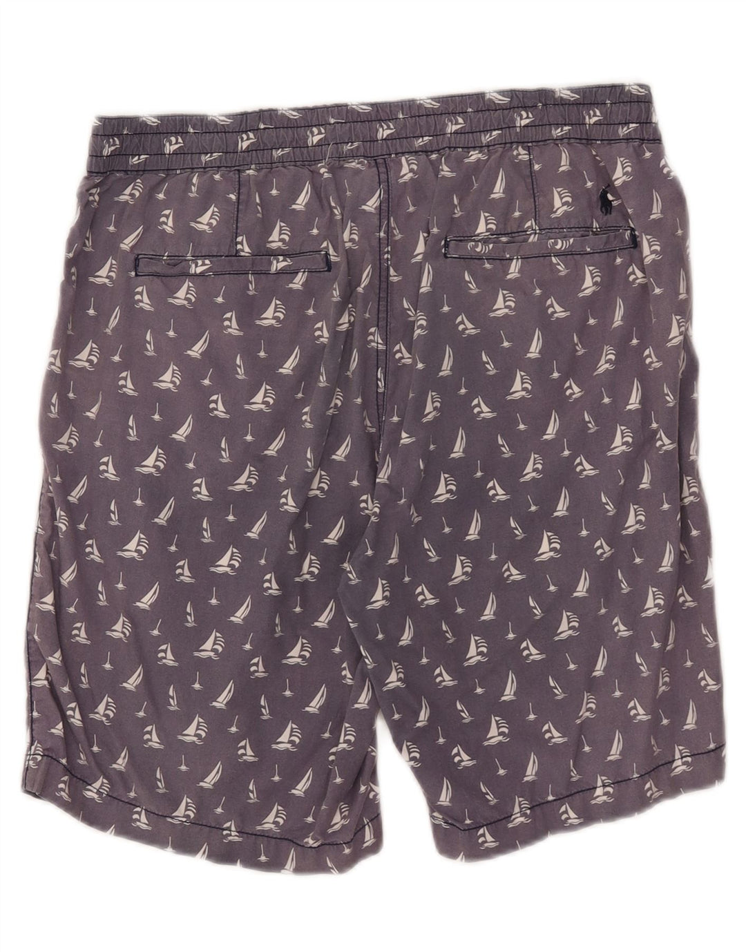 Мужские повседневные шорты Polo Ralph Lauren с абстрактным узором, средние W32, темно-синие