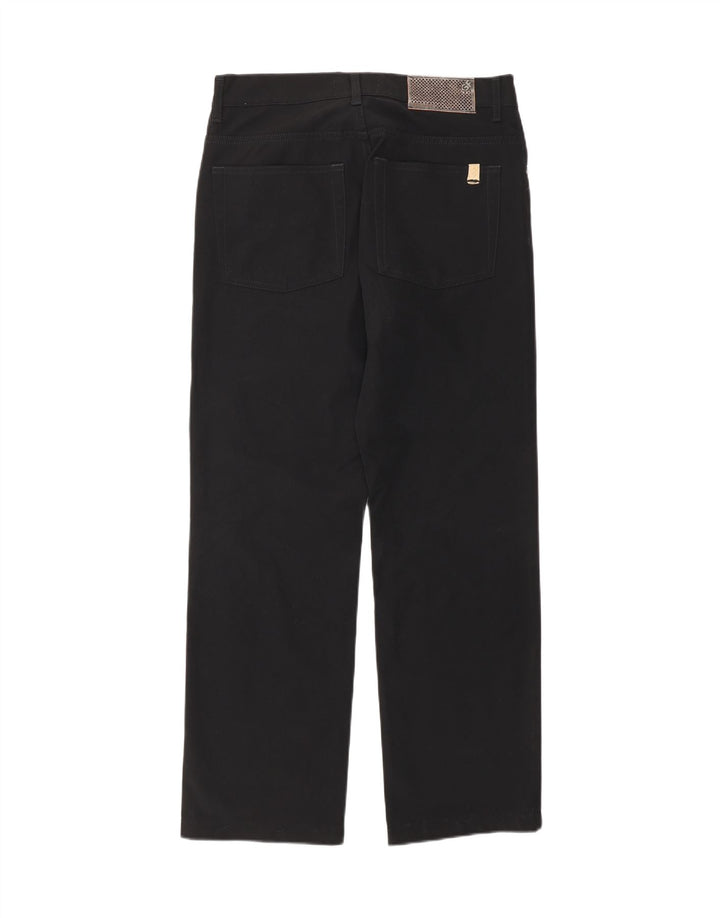 GF FERRE Mens Straight Casual Trousers W32 L29 Black Polyamide Vintage GF Ferre and Second-Hand GF Ferre from Messina Hembry 