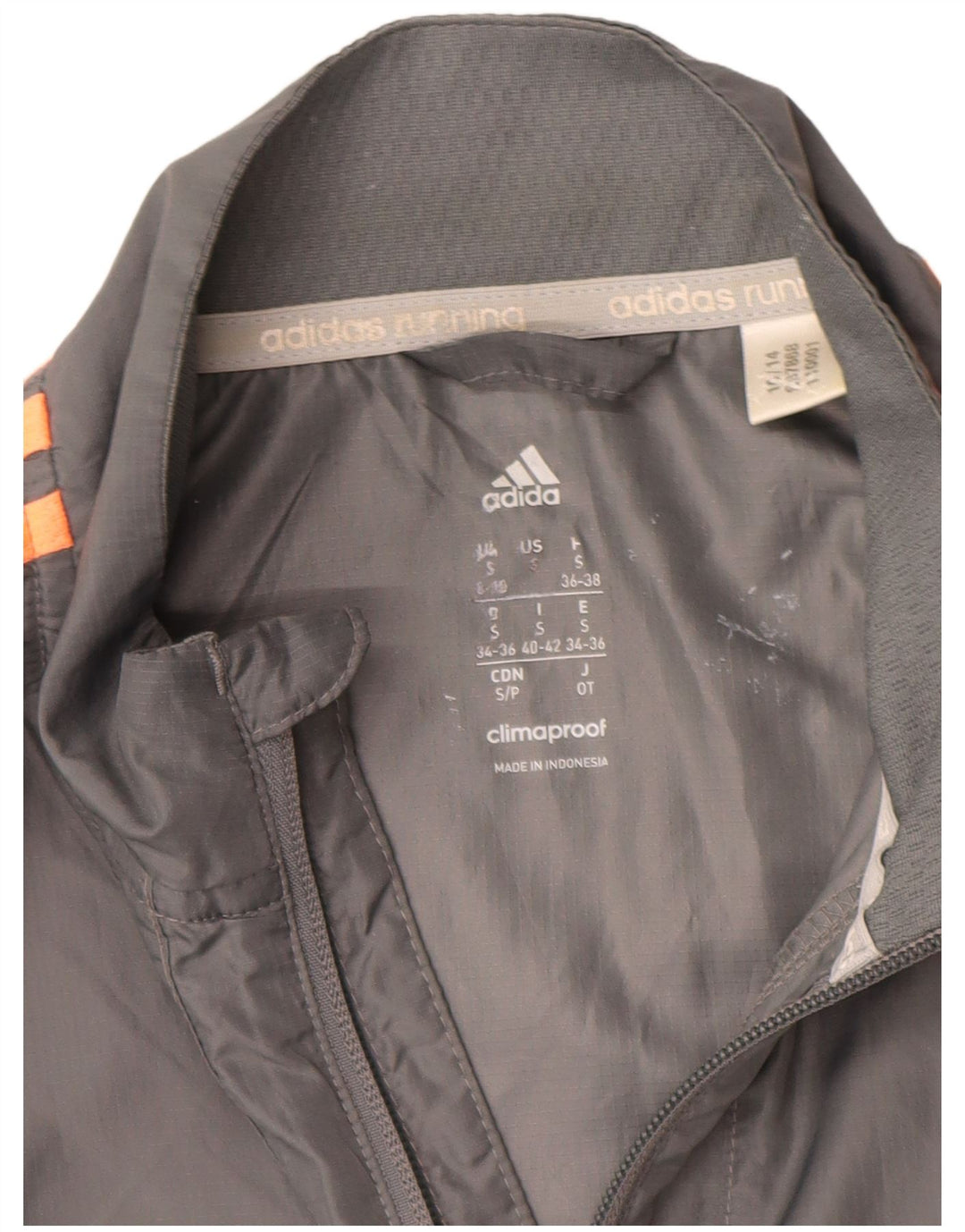 Женская спортивная куртка Clima Proof ADIDAS, Великобритания, 8/10, маленькая, серая