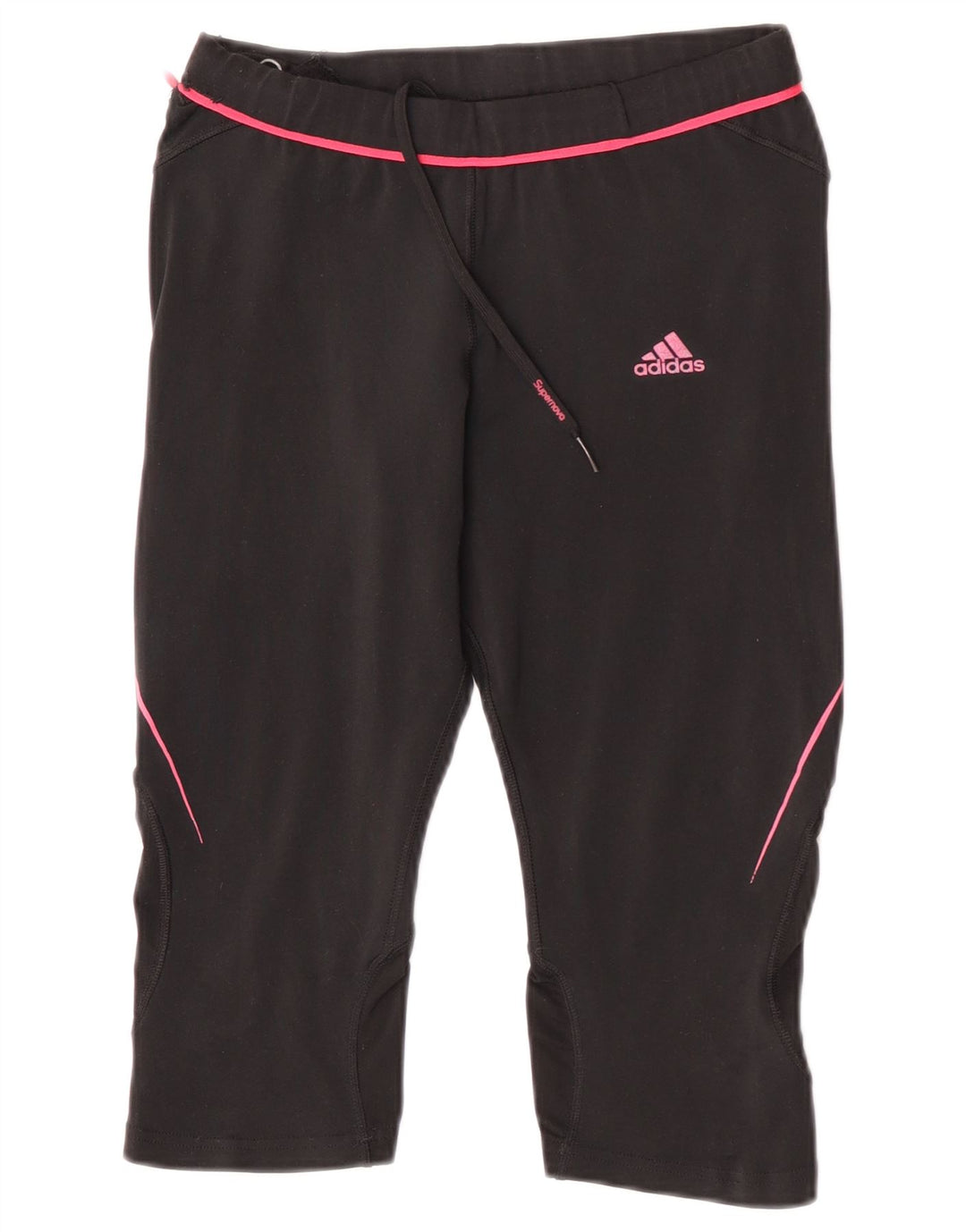 Женские леггинсы-капри Adidas Climacool UK 12, средний черный полиэстер