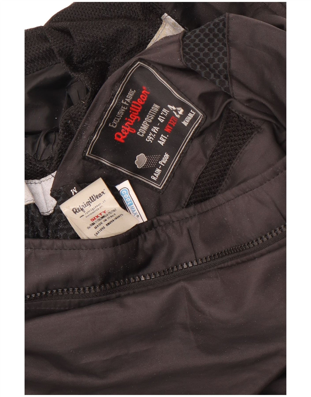Мужская куртка-дождевик Refrigiwear UK 38, средний черный, полиамид