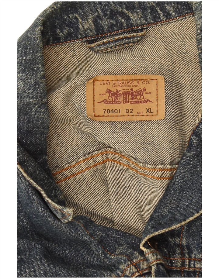 Женская джинсовая куртка Levi's UK 18 XL Синяя